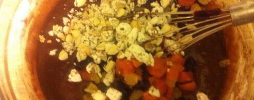 Шаг 4: постного кекса с сухофруктами