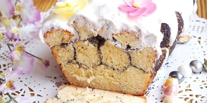 Рецепт сдобного кекса с маком