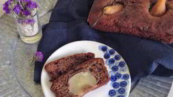 Рецепт Шоколадна-черемухового кекс с грушей