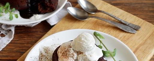 Шаг 11: шоколадного фондана с мороженым