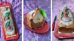 Рецепт Шоколадного кекса с грушами