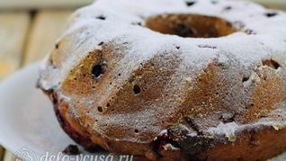 Рецепт Шоколадного кекса с малиной