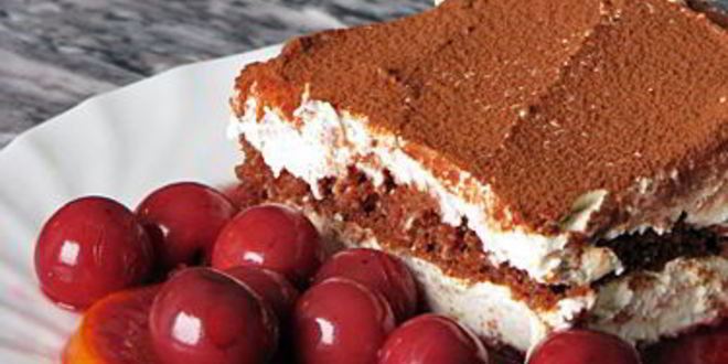 Рецепт тирамису из кекса с пьяной вишней