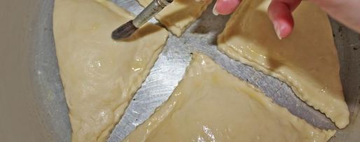 Шаг 10: хачапури из слоеного теста с сыром в духовке