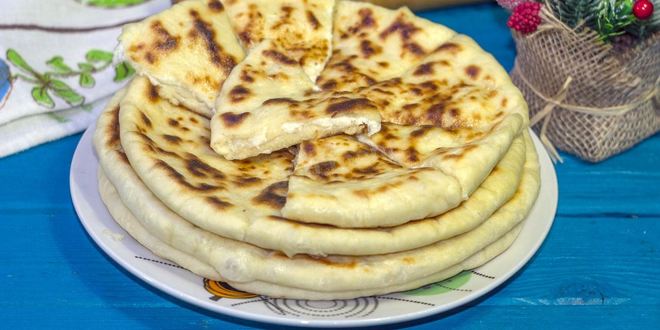 Рецепт хачапури на кефире на сковороде
