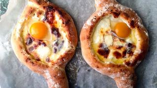 Рецепт Хачапури по аджарски без дрожжей