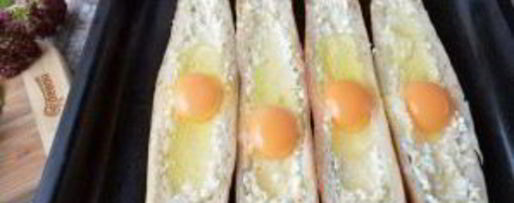 Шаг 3: хачапури по-аджарски в багете