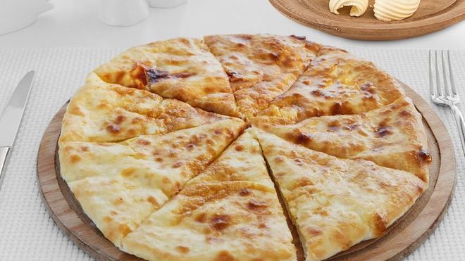 Рецепт Хачапури с творогом на сковороде на кефире