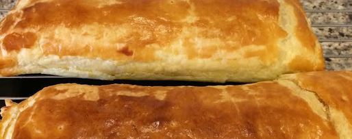 Шаг 4: слоеного хачапури с ветчиной