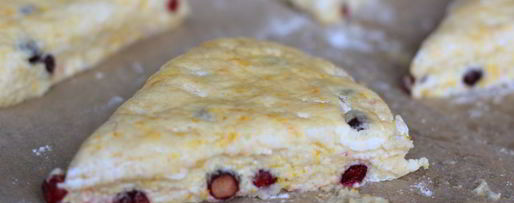 Шаг 11: апельсиновых сконов с клюквой