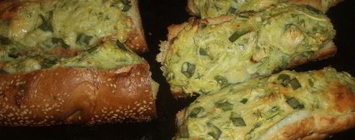 Шаг 5: багета с кабачково-сырной начинкой