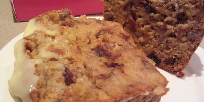 Рецепт бананового пирога-хлеба с финиками и орехами пекан