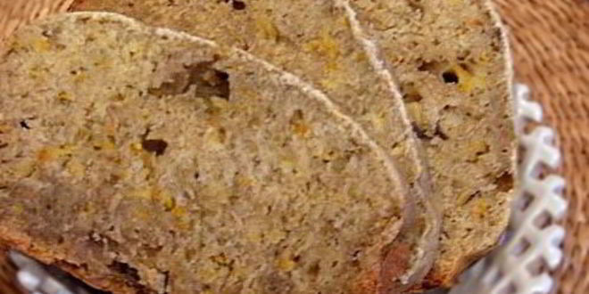 Рецепт домашнего хлеба из патиссонов с чесноком и имбирем