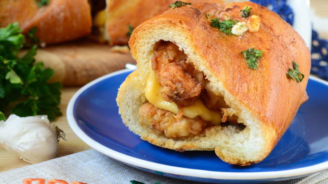 Рецепт Фаршированного багета Восторг