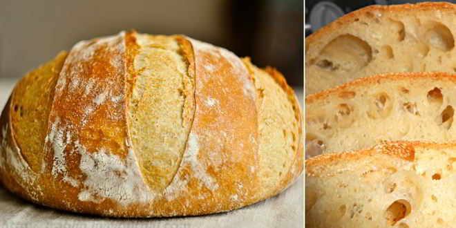 Рецепт хлеба без замеса