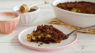 Рецепт Пудинга из черного хлеба и яблок