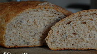 Рецепт Селянского хлеба на ряженке с семенами подсолнуха