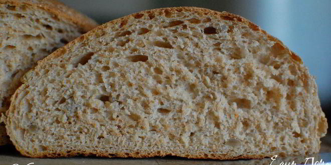 Рецепт селянского хлеба на ряженке с семенами подсолнуха