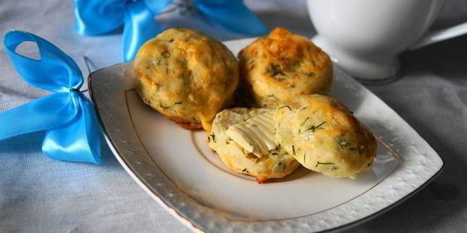 Рецепт сконов с зеленью и сыром
