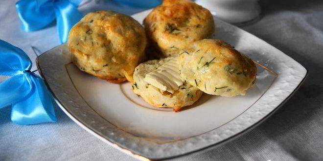 Рецепт сконов с зеленью и сыром