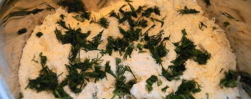 Шаг 2: сконов с зеленью и сыром