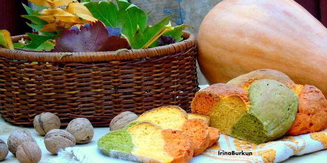 Рецепт трехцветного хлеба