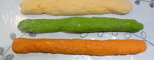 Шаг 11: трехцветного хлеба