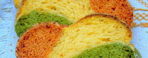 Шаг 13: трехцветного хлеба