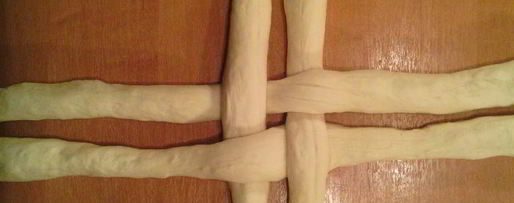 Шаг 8: творожного хлеба плетенка