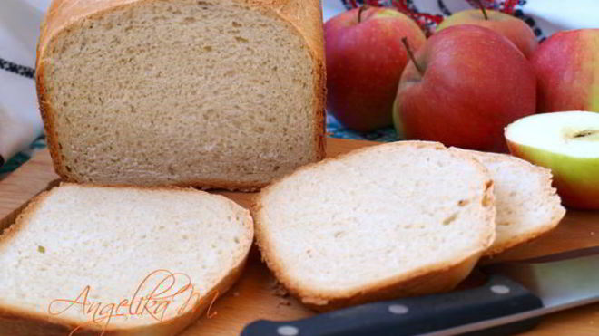 Рецепт Яблочного хлеба на молоке в хлебопечке