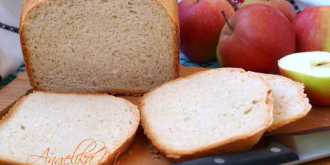 Рецепт яблочного хлеба на молоке в хлебопечке