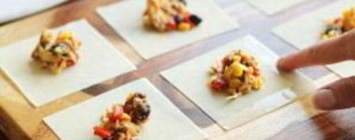 Шаг 4: конвертиков с овощной начинкой