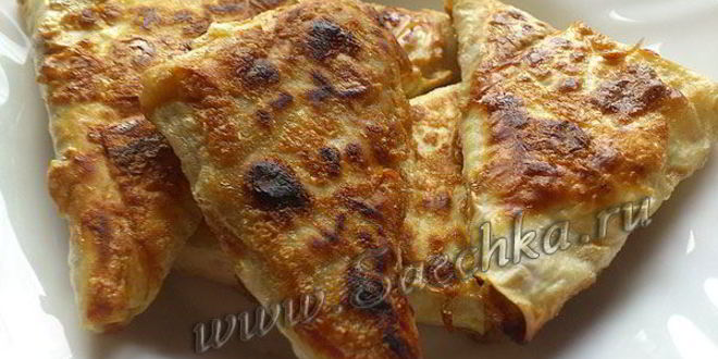 Рецепт бендериков из лаваша с рыбной начинкой