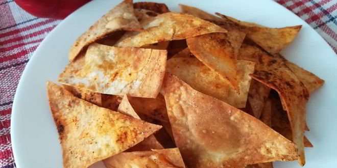 Рецепт чипсов из лаваша с копченой паприкой