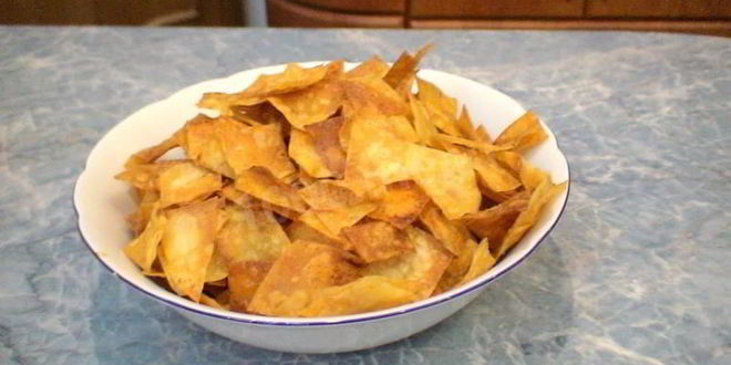 Рецепт домашних чипсов из лаваша в духовке