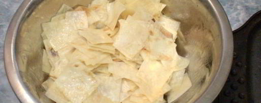 Шаг 2: домашних чипсов из лаваша в духовке