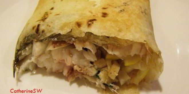 Рецепт дорады в лаваше