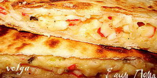 Рецепт фаршированного блинчика из лаваша