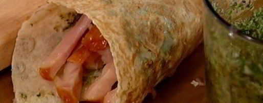 Шаг 7: кулечков из лаваша с копченой курицей и авокадо