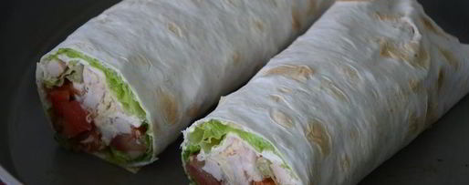 Шаг 4: курицы с овощами в лаваше