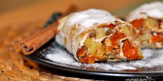 Рецепт лакомства из лаваша