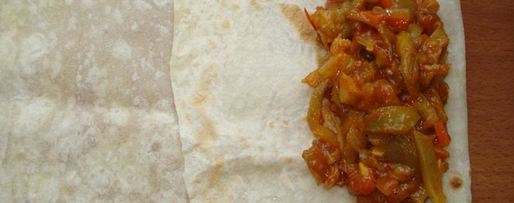 Шаг 7: лаваша с баклажанами