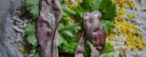 Шаг 3: лаваша с беконом