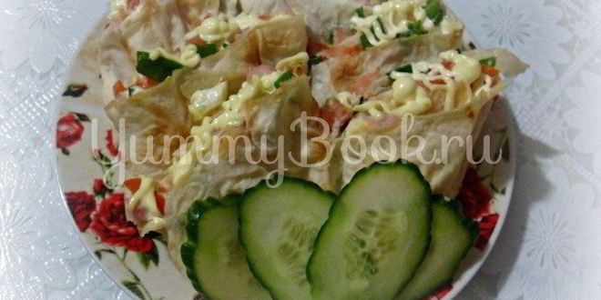 Рецепт лаваша с двумя начинками