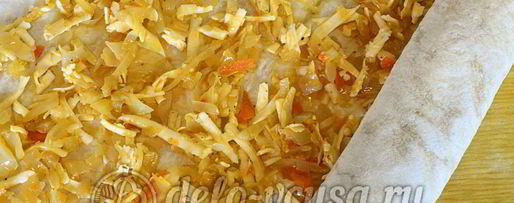 Шаг 4: лаваша с капустой в духовке