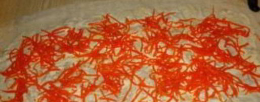 Шаг 1: лаваша с корейской морковкой и ветчиной