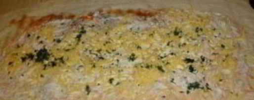 Шаг 3: лаваша с корейской морковкой и ветчиной