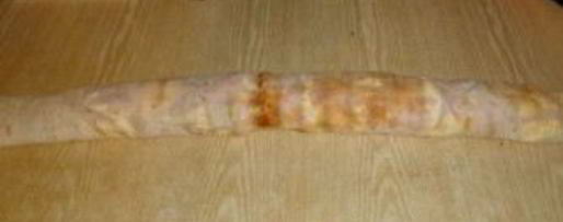 Шаг 4: лаваша с корейской морковкой и ветчиной