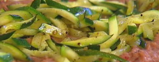 Шаг 9: лаваша с красной фасолью, цукини и помидорами