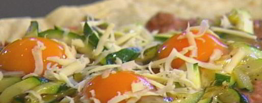 Шаг 10: лаваша с красной фасолью, цукини и помидорами